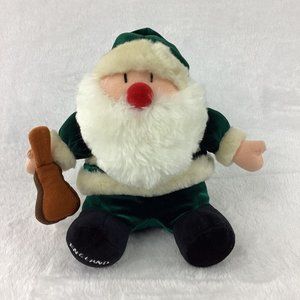 Windsor Collection Sears Santa Plush Stuffed Animal England Green Suit Guitar